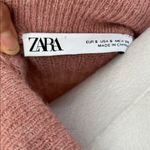 ZARA Pink Ruffle Trim Knit Cardigan Sweater Button Front Size Small Photo 3