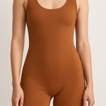 PRODIVAH Brown Racerback Bodysuit Romper One Piece L Size L Photo 0