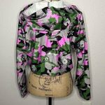Koral  Womens Paisley Camo Clover Energy Active Crop Hoodie Bandana Troop sz S Photo 24