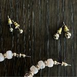 Earrings Hoops and round Set of 3 Gold Photo 1