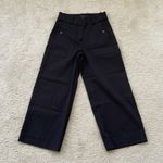 J.Crew  Petite Sydney Wide-leg Pant in bi-stretch cotton blend - Black - 2P Photo 3