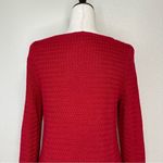 Lucky Brand  Red Lace Trim Knit Sweater Photo 8
