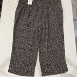 Ophelia Roe  NWT Wide Leg PullOn Crop Pants Stone Pattern Womens Size 3X Mid Rise Photo 4