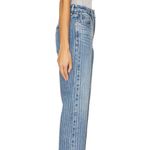 Good American  Good Icon Rhinestone Pinstriped Jeans NWT Size 6 High Rise Blue Photo 2