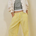 Aerie  off duty seersucker side tie trousers Photo 0