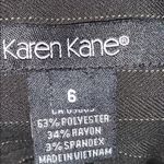 Karen Kane  black pinstripe dress long shorts 6‎ Photo 3