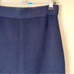 Uniqlo | Navy Blue Ribbed Pull-on Stretch Pencil Skirt Sz XS Photo 2