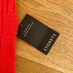 Storets  - Oversized Turtle Neck Ribbed Sweater in Red Photo 2