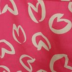 SARA CAMPBELL HEART PRINT PINK CREAM TAN ANKLE PANTS 2 Photo 4