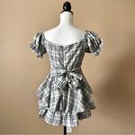 HYFVE  | Plaid Tiered Ruffle Romper Sz M Photo 7