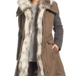 Vera Wang Brie Faux Fur Anorak Hooded Parka Winter Coat Small Photo 0