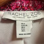 Rachel Zoe  Cropped Tweed Pink Collared Blazer Jacket Large Photo 8