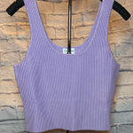 Lilac Ribbed Tank Top Purple Size XL Photo 0