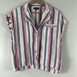 Madewell 100% Cotton Bedtime Striped Pajama Top Photo 1