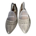 joe's jeans Joes Cutout Silver/gold Flat size 10 NWT Photo 3