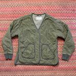 Rei Co-op REI COOPERATIVE ARMY GREEN QUILTED SNAP BUTTON JACKET Photo 1