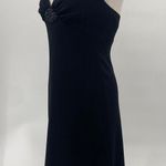 Vintage 90s Jones New York Dress Halter Dress Beaded Detail Black Womens Small Photo 4