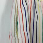 J.Crew  Poplin Rainbow Striped Skirt Size Small Photo 3