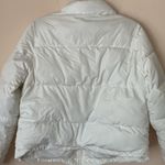 Forever 21  white cropped puffer jacket medium Photo 3