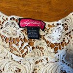 NWOT Small ivory white crochet crop top cover up Photo 1