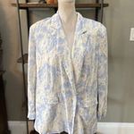 Thakoon Collective Tie Dye Pastel Blazer Jacket Blue White Womens 4 Photo 4