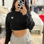 H&M Black Mickey Mouse Crewneck Sweatshirt Photo 0