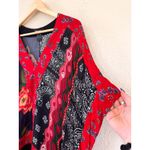 Desigual  Patchwork Poncho Blouse Small Viscose Boho Indie Photo 2