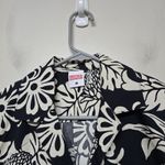 Birdwell Beach Britches Hawaiian Shirt Women's M Black White Floral Cotton NWT Size M Photo 2
