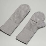 Lululemon  Ribbed Merino Wool-Blend Knit Mittens Photo 0