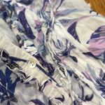 Banjanan Brenda Blue Pintuck Long Floral Dress tiered jubilee XS women's Photo 4