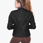 Olivia Miller Womens Faux Leather Zip Up Moto Biker Jacket XL Photo 1