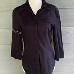EXPRESS  Embroidered Button Up Shirt Photo 0