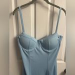 Nasty Gal 💋 COLLECTION Sky Blue Spaghetti Strap Bandage Sheath Padded Dress Photo 2