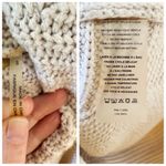 margaret o'leary Margaret O’Leary Chunky Knit Cowl Neck Poncho Sweater, Short Sleeves sz. S Photo 8