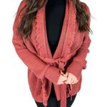 Bishop and Young NEW  fringe cardigan in currant orange/rust size small-medium Photo 2