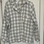 Charter Club  Intimates Pajama Pants Set Checkered Cotton Blend Size Large Photo 0