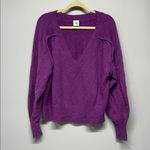 CAbi  Luxury Pullover Purple Sweater Women’s Medium V-Neck Soft Knit Photo 1