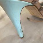 Dolce Vita Hexen Mint & Tan Lace Up Caged Animal Print Snakeskin Heels Size 7.5 Photo 5