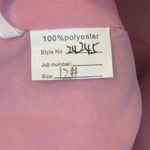 Women’s Pink Tea Length Chiffon Dress Matching Chiffon Jacket CorsetBack Size 12 Photo 11