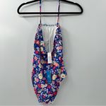 Cupshe  floral halter ruffled smocked one piece swimsuit size XS NWT Photo 1