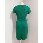 Ann Taylor  Women's Green Short Sleeve Stretch Sheath Dress Size 6 Photo 2