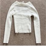 All in Favor : White ribbed sweater  Photo 0