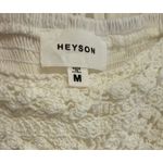 Heyson Crochet Mini Dress Square Neck Puff Sleeve White Dress Size M‎ Size M Photo 2