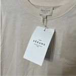 Sézane SEZANE New Robe Selena T-Shirt Dress Women’s Small Cream Organic Cotton Minimal Photo 10