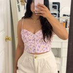 ZARA Purple Floral Top Photo 0