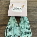Rachel Parcell  beaded blue dangle earrings Photo 4