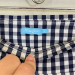 J. McLaughlin J.‎ McLaughlin Masie Gingham Plaid Slim Straight Leg Pull On Pants Navy Size 4 Photo 3