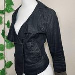 CAbi  901 Ruffle Faux Leather Jacket Photo 5
