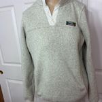 L.L.Bean  Women’s Pullover Sweater Fleece off white tan Jacket XS Photo 0