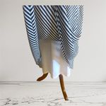 Jessica Howard  Black and White Striped Midi Dress Photo 3